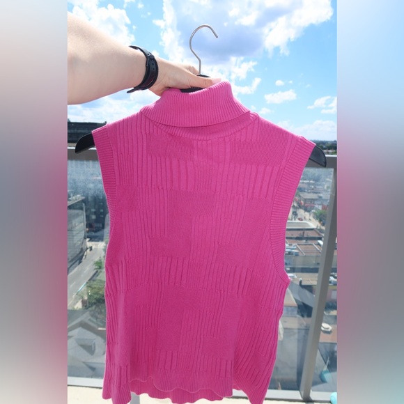 Pink Sweater Vest - Picture 2 of 5